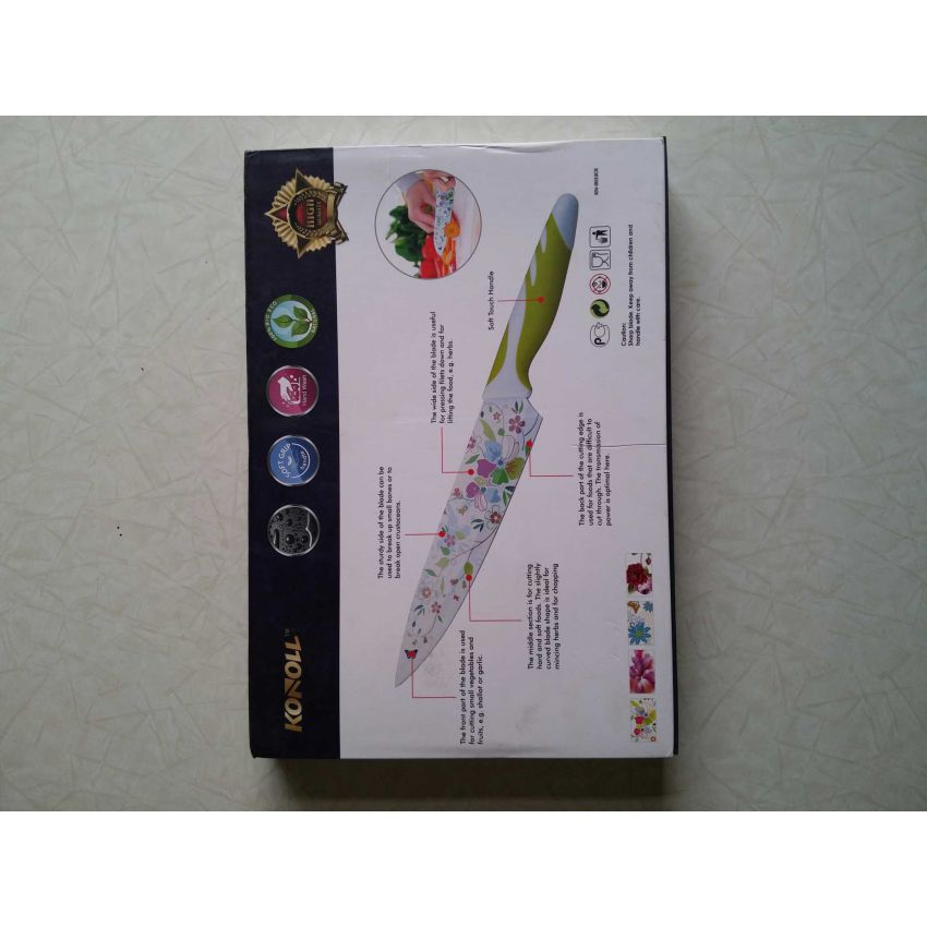 New KONOLL 7 Pcs Daily Use Printed Shar Knives